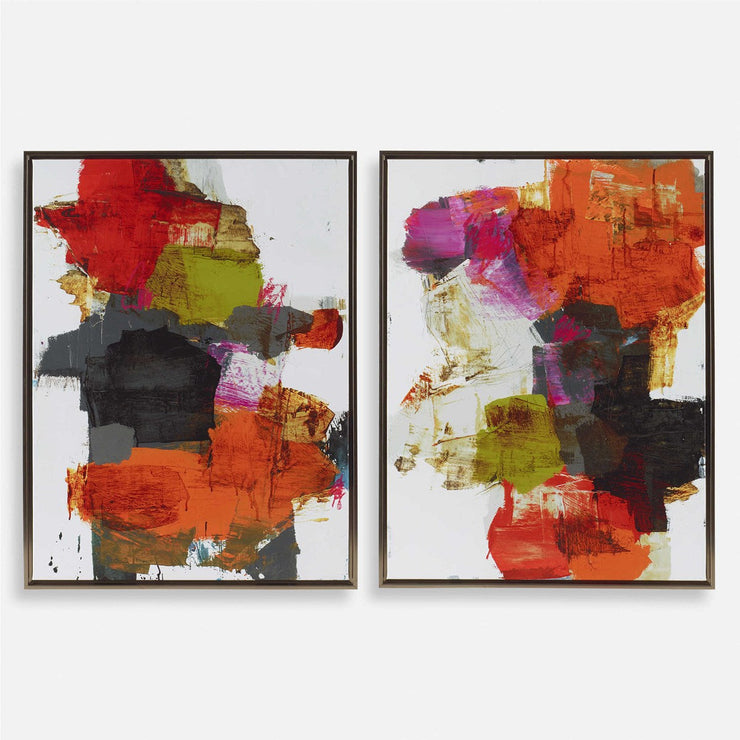 Uttermost Tried And True Set of 2 Framed Canvases