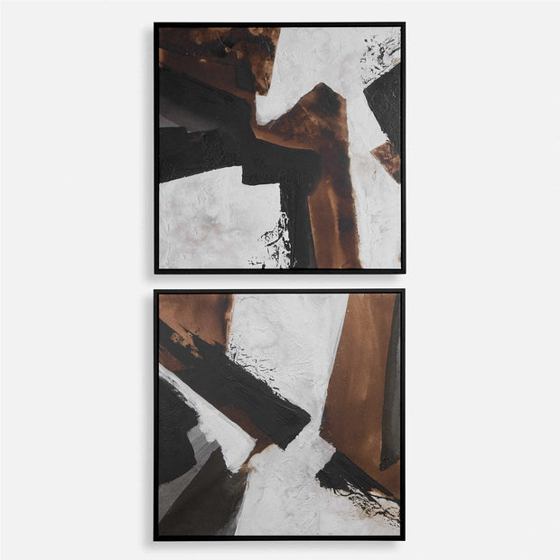 Uttermost Tactile Inspiration Set of 2 Framed Canvases