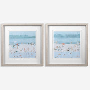 Uttermost Sea Glass Sandbar Set of 2 Framed Prints