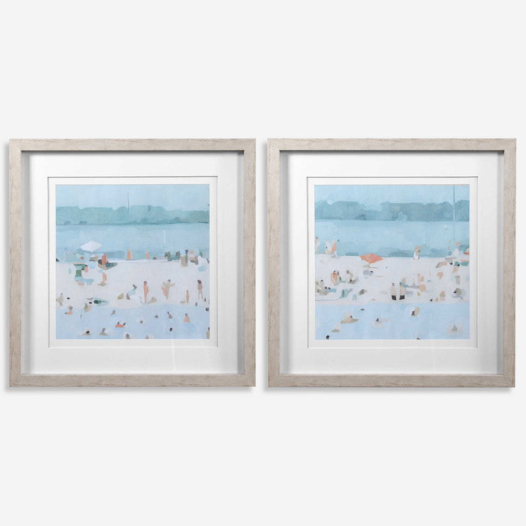 Uttermost Sea Glass Sandbar Set of 2 Framed Prints