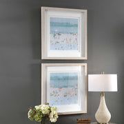 Uttermost Sea Glass Sandbar Set of 2 Framed Prints