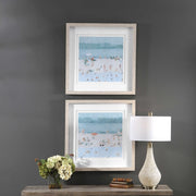 Uttermost Sea Glass Sandbar Set of 2 Framed Prints