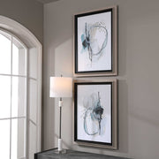 Uttermost Force Reaction Modern Abstract Set of 2 Framed Prints