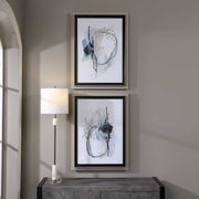Uttermost Force Reaction Modern Abstract Set of 2 Framed Prints