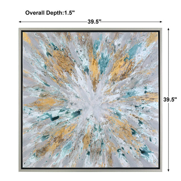 Uttermost Exploding Star Hand Painted Canvas