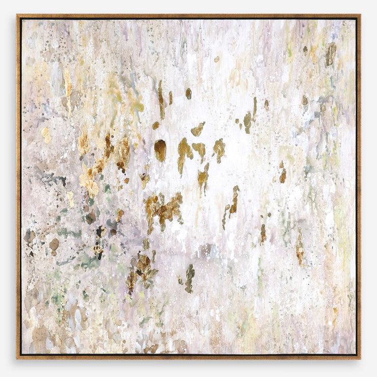 Uttermost Golden Raindrops Hand Painted Canvas