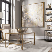 Uttermost Golden Raindrops Hand Painted Canvas