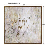 Uttermost Golden Raindrops Hand Painted Canvas
