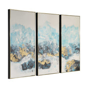 Uttermost Crashing Waves Set of 3 Hand Painted Canvases