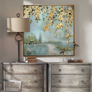 Uttermost Peaceful Nature Hand Painted Canvas