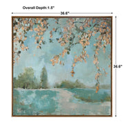 Uttermost Peaceful Nature Hand Painted Canvas