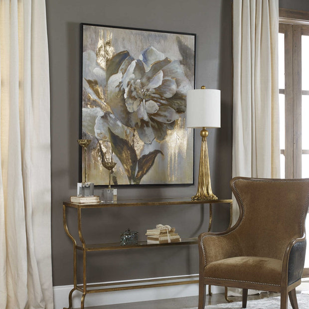 Uttermost Dazzling Floral Contemporary Hand Painted Canvas