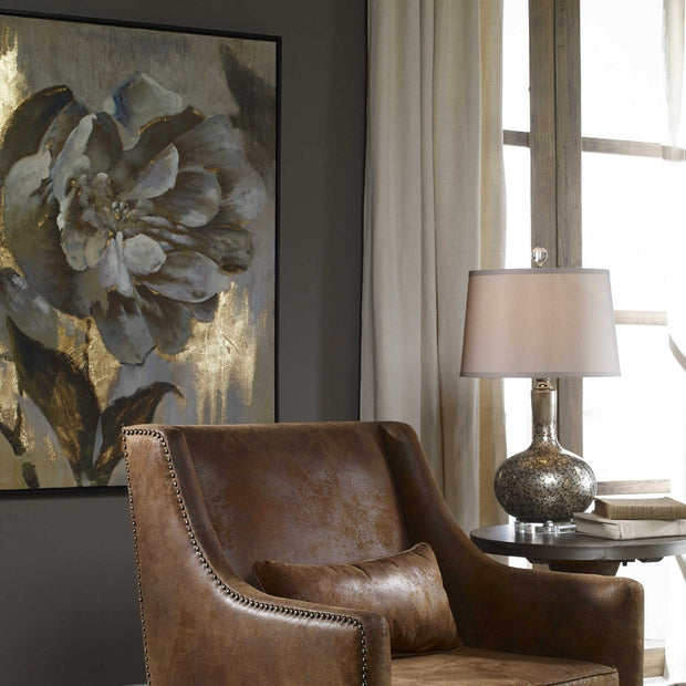 Uttermost Dazzling Floral Contemporary Hand Painted Canvas