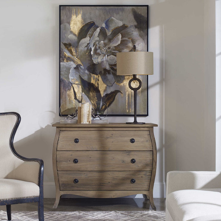 Uttermost Dazzling Floral Contemporary Hand Painted Canvas