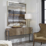 Uttermost Layers Metallic Neutrals Hand Painted Canvas