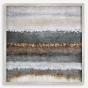 Uttermost Layers Metallic Neutrals Hand Painted Canvas