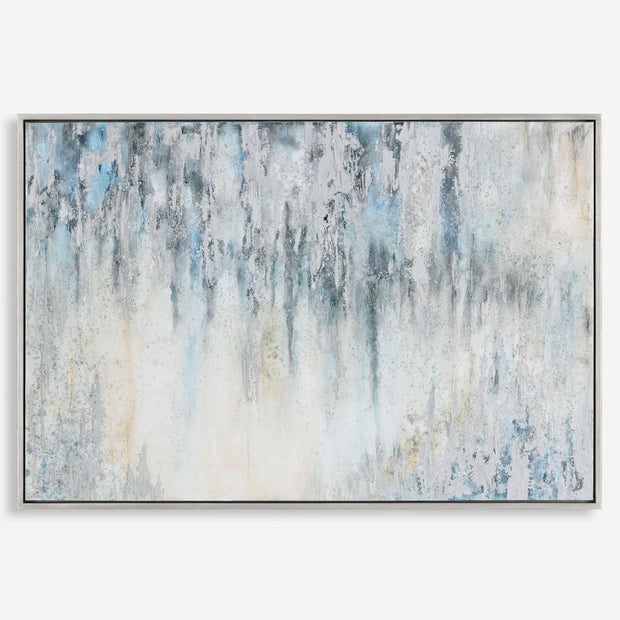Uttermost Overcast Cool Blue and Gray Hand Painted Canvas