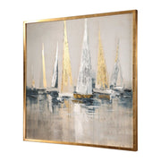 Uttermost Regatta Contemporary Coastal Hand Painted Canvas