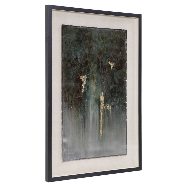 Uttermost Rustic Patina Hand Painted Metal Sheet Contemporary Grande Framed Print