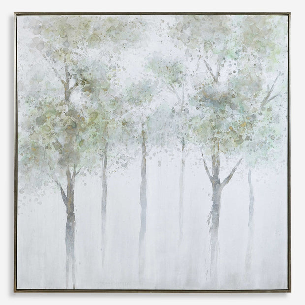 Uttermost Calm Forest Watercolor Hand Painted Canvas