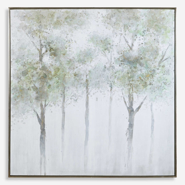Uttermost Calm Forest Watercolor Hand Painted Canvas