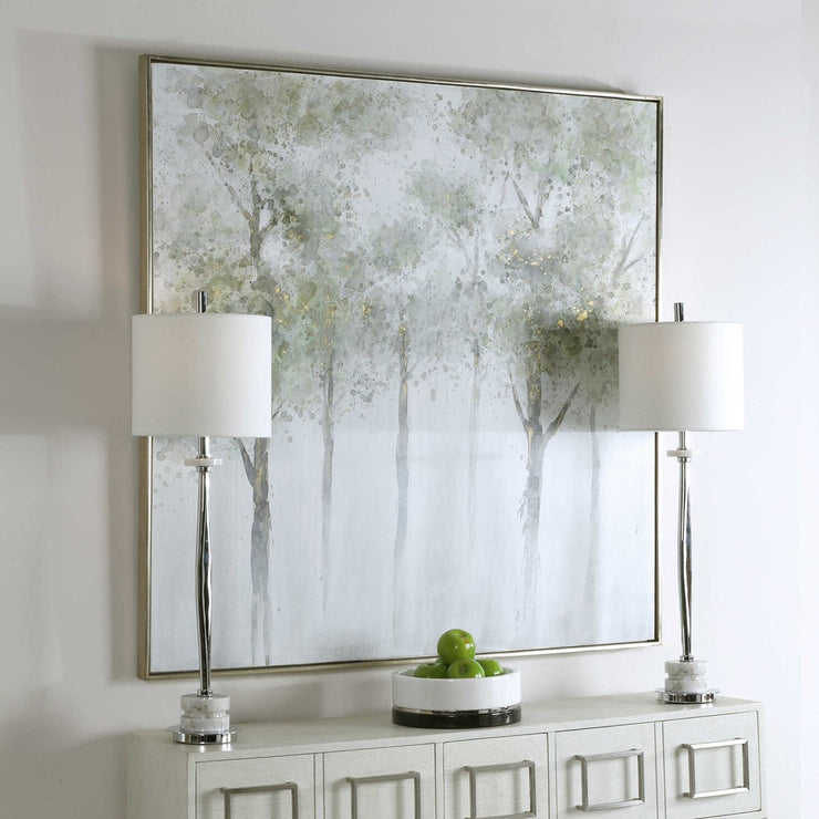Uttermost Calm Forest Watercolor Hand Painted Canvas