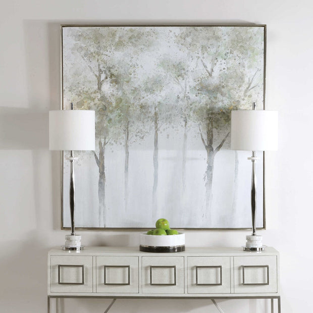 Uttermost Calm Forest Watercolor Hand Painted Canvas