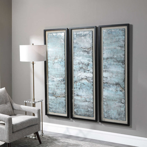 Uttermost Ocean Swell Set of 3 Framed Prints