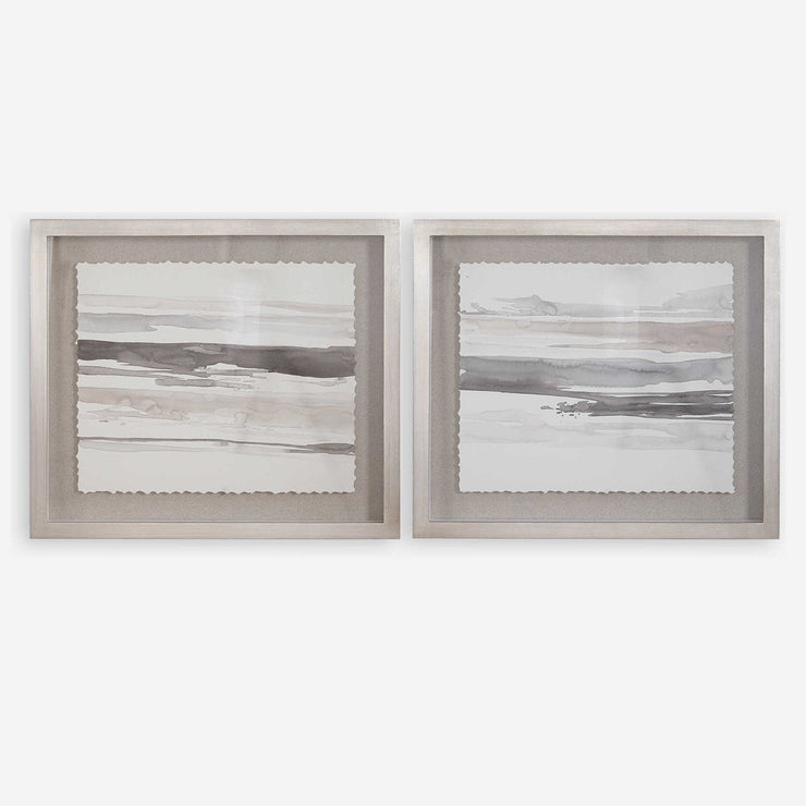 Uttermost Neutral Landscape Set of 2 Framed Prints