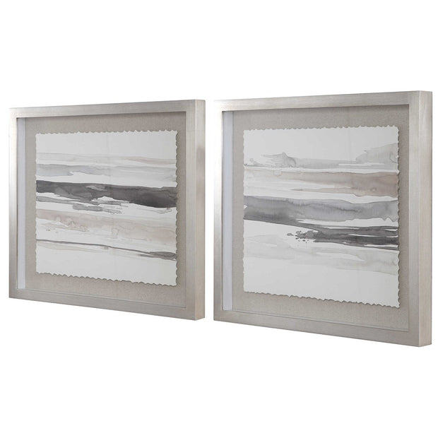Uttermost Neutral Landscape Set of 2 Framed Prints