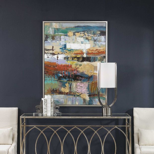Uttermost Fiesta Modern Abstract Hand Painted Canvas