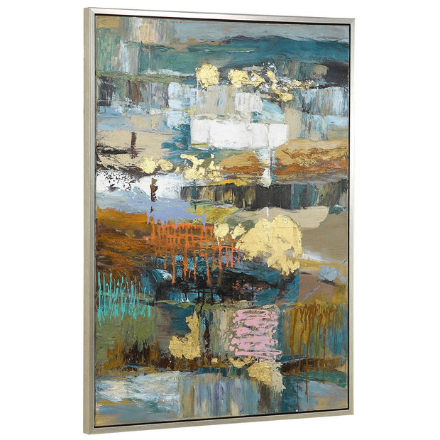 Uttermost Fiesta Modern Abstract Hand Painted Canvas
