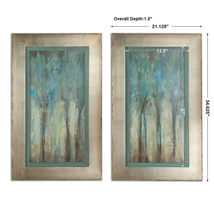 Uttermost Whispering Wind Oil Reproductions Set of 2 Framed Prints