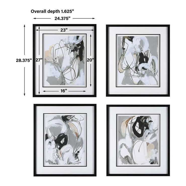 Uttermost Tangled Threads Set of 4 Framed Prints