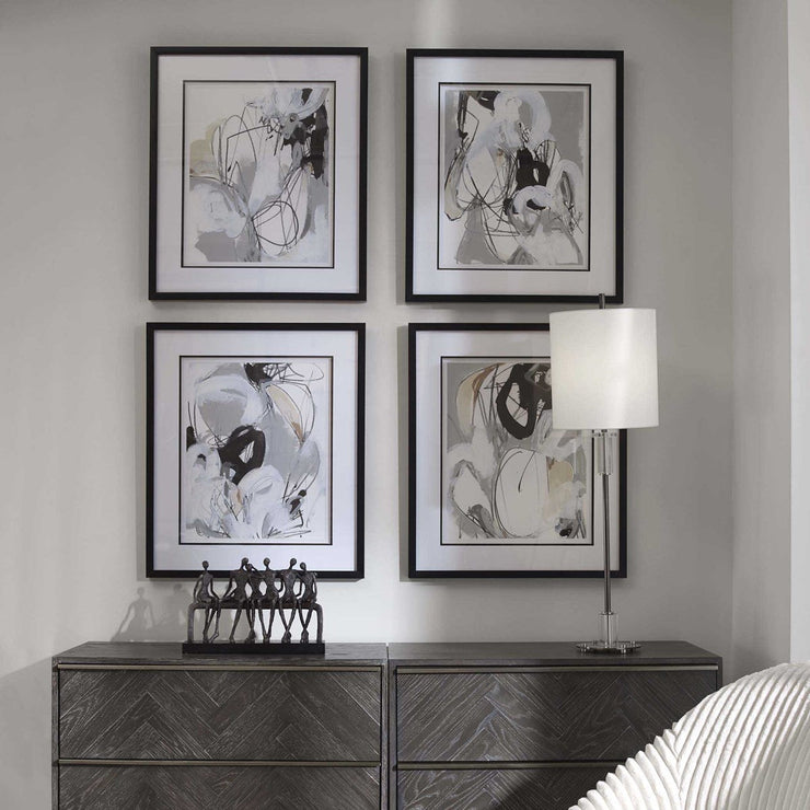 Uttermost Tangled Threads Set of 4 Framed Prints