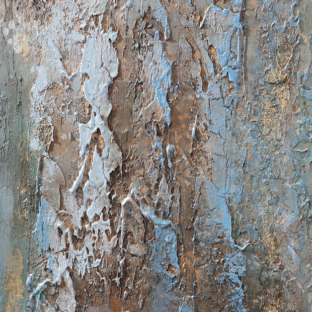 Uttermost Rendezvous Blue and Green Abstract Hand Painted Canvas