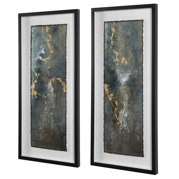 Uttermost Glimmering Agate Set of 2 Framed Prints