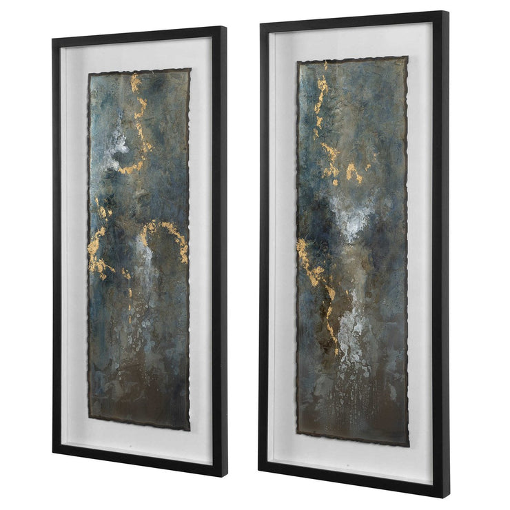 Uttermost Glimmering Agate Set of 2 Framed Prints