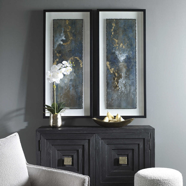 Uttermost Glimmering Agate Set of 2 Framed Prints