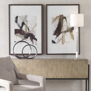 Uttermost Burgundy Interjection Set of 2 Framed Prints