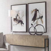 Uttermost Burgundy Interjection Set of 2 Framed Prints