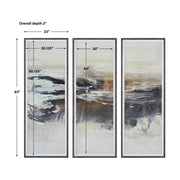 Uttermost Graphite Horizon Set of 3 Framed Prints