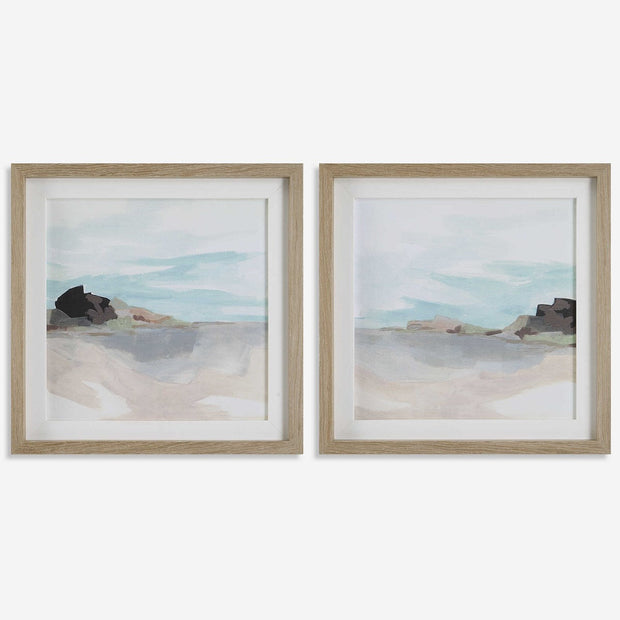 Uttermost Glacial Coast Set of 2 Framed Prints