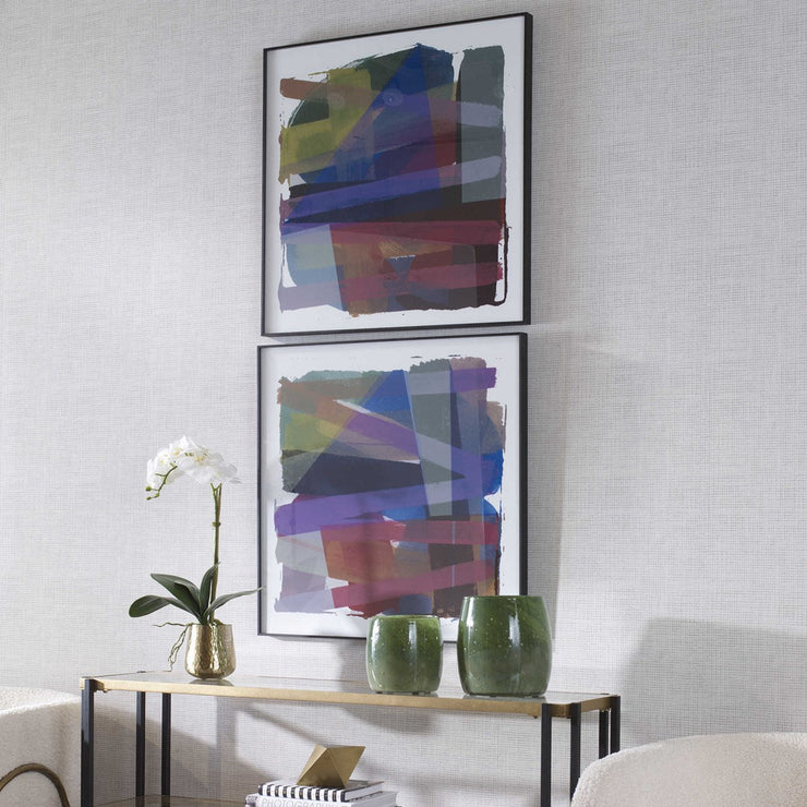 Uttermost Vivacious Set of 2 Modern Framed Prints