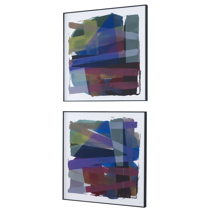Uttermost Vivacious Set of 2 Modern Framed Prints