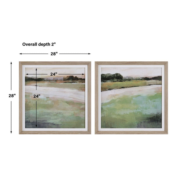 Uttermost Vivid Vista Landscape Set of 2 Framed Prints