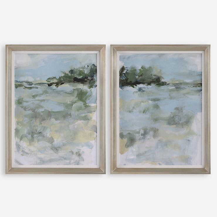 Uttermost Far Away View Set of 2 Framed Prints