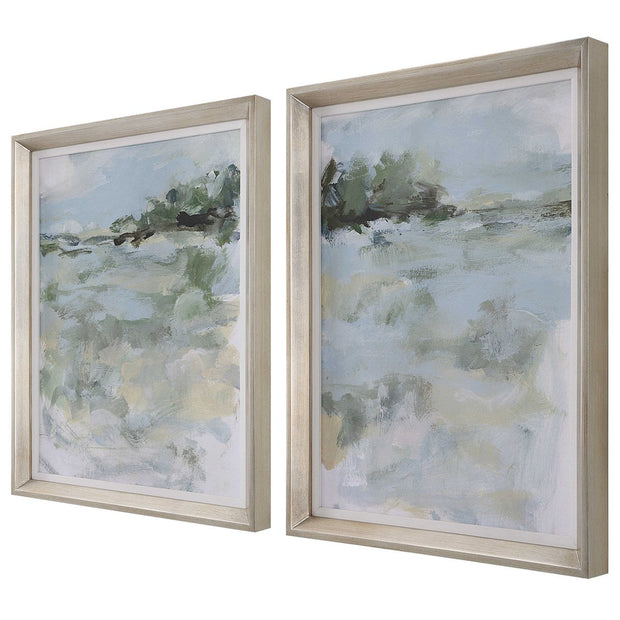 Uttermost Far Away View Set of 2 Framed Prints