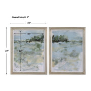 Uttermost Far Away View Set of 2 Framed Prints