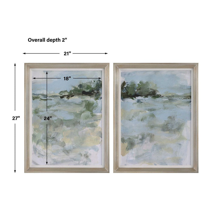Uttermost Far Away View Set of 2 Framed Prints